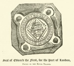 Birinci Edward Mührü, Thames Nehri