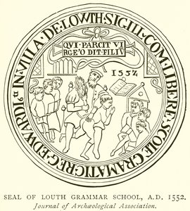 Louth Gramer Okulu Mührü, MS 1552 by English School