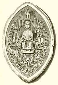 Oxford Üniversitesi Mührü, c. 1300 by English School