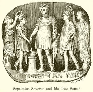 Septimius Severus ve İki Oğlu by English School