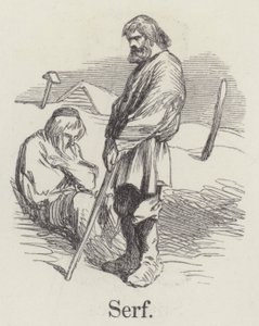 Serf (gravür) by English School