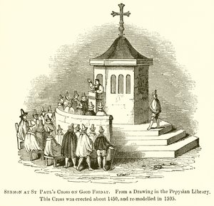 İyi Cuma günü St Pauls Cross