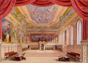 Venedik Taciri için Set Tasarımı, William Shakespeare, 1858 (kağıt üzerinde wc) by English School