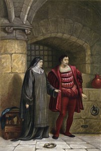 Shakespeare, Measure for Measure, Perde III, Sahne 1 (chromolitho) by English School
