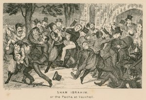 Sham Ibrahim veya Pacha, Vauxhall Gardens, Londra by English School