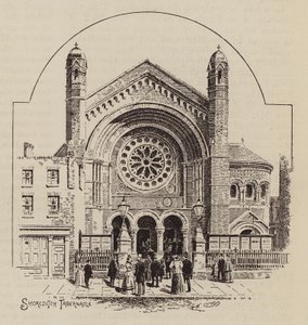 Shoreditch Tabernacle (gravür) by English School
