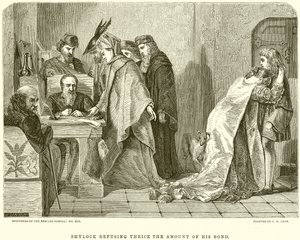 Shylock, Tahvil Tutarının Üç Katını Reddediyor by English School