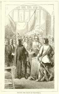 Westphalia Antlaşması'nın imzalanması by English School