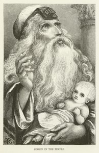 Tapınaktaki Simeon by English School