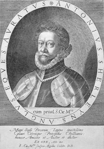 Sir Anthony Sherley (gravür) by English School
