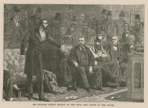 Sivil Listede Sir Charles Dilkes hareketi: Evdeki sahne by English School