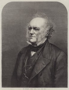 Sir Charles Lyell, Baronet, DCL ve FRS (gravür) by English School