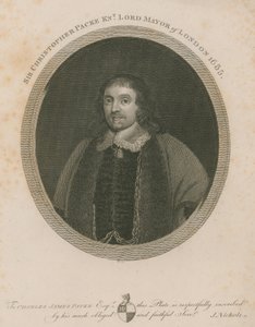 Sir Christopher Packe, Londra Belediye Başkanı, 1655 by English School