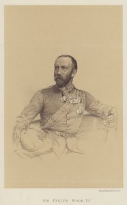 Sir Evelyn Wood, VC (taş) by English School