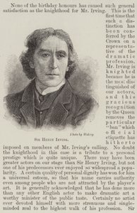 Sir Henry Irving (gravür) by English School