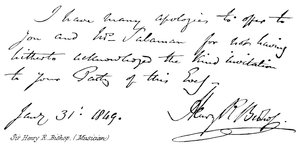 Sir Henry R Piskopos, (Müzisyen) by English School