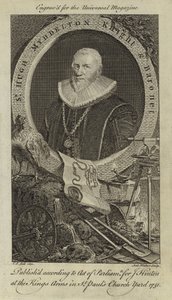 Sir Hugh Myddelton, Şövalye ve Baronet by English School