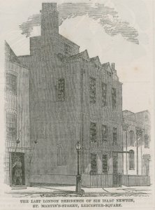 Sir Isaac Newtons Evi, St Martins Caddesi, Leicester Square Londra by English School