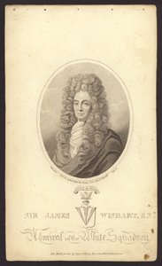 Sir James Wishart, İngiliz amiral (gravür) by English School