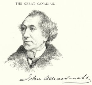 Sir John Alexander Macdonald (gravür) by English School