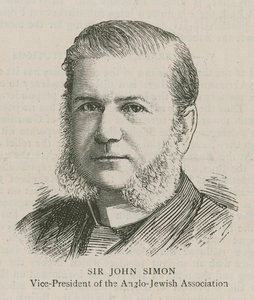 İngiliz-Yahudi Derneği Başkan Yardımcısı Sir John Simon by English School