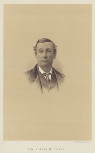 Sir Joseph W Chitty (lito) by English School