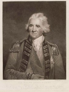 Sir Ralph Abercromby, Hamam Şövalyesi, 1800 dolayları (nokta gravürü) by English School