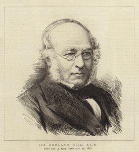 Sir Rowland Hill, KCB (gravür) by English School