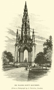 Sir Walter Scotts Anıtı by English School