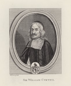 Sir William Curtius (gravür) by English School