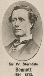 Sir William Sterndale Bennett (gravür) by English School