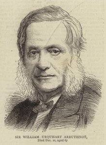 Sir William Urquhart Arbuthnot (gravür) by English School