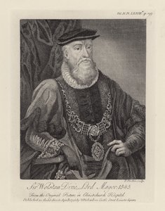 Sir Wolstan Dixie (gravür) by English School