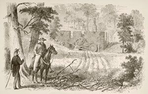 Gaines Değirmeni Muharebesi Alanı (litho) by English School