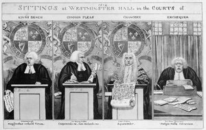 Westminster Hall mahkemelerinde oturma by English School