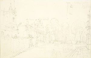 College Green için eskiz (kağıt üzerine kalem) by English School