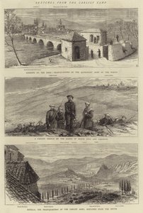 Carlist Kampından Eskizler (gravür) by English School