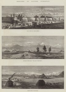 Doğu Türkistan Eskizleri (gravür) by English School