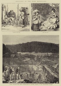 Harz Dağlarında Eskizler (gravür) by English School