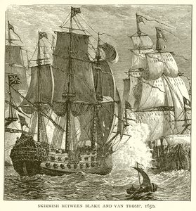 Blake ve Van Tromp arasındaki çatışma, 1650 by English School