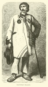 Slav köylüsü (gravür) by English School