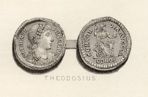 Büyük Theodosius zamanından kalma Solidus madeni parası