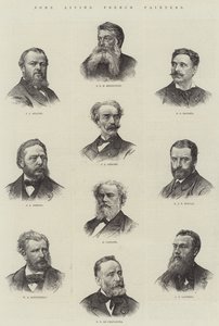 Yaşayan Bazı Fransız Ressamlar (gravür) by English School