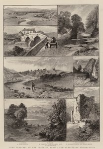 Coquet, Ünlü Northumberland Balıkçı Nehri Üzerine Bazı Eskizler (gravür) by English School