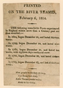 1814 Frost Fuarı Hatırası by English School