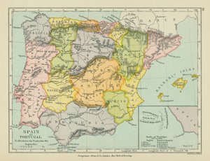 İspanya ve Portekiz (renkli lito) by English School