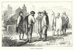 İspanyol Caballeros (gravür) by English School