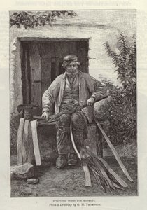 Sepetler için odun yarma by English School