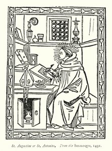 Soliloquii itibaren Aziz Augustine veya Aziz Antonino, by English School