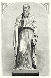 Aziz Bartholomew veya Nathanael (gravür) by English School